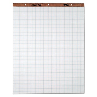 Tops Easel Pads, Quadrille Rule, 27" x 34", White, 50 Sheets, 4 Pads/Carton (7900)