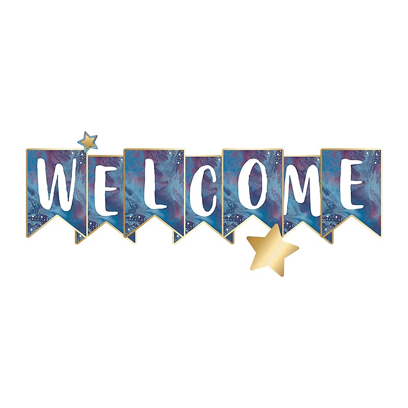 Carson-Dellosa Galaxy Welcome Bulletin Board Set (110436) image 1