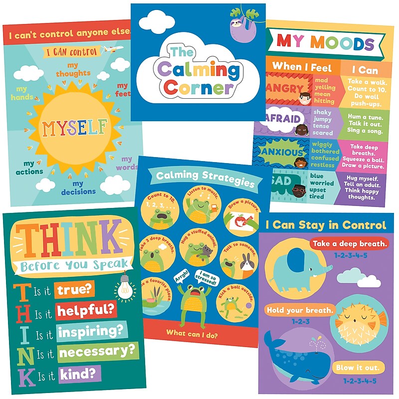 Carson-Dellosa Calming Strategies Bulletin Board Set (110442) image 1