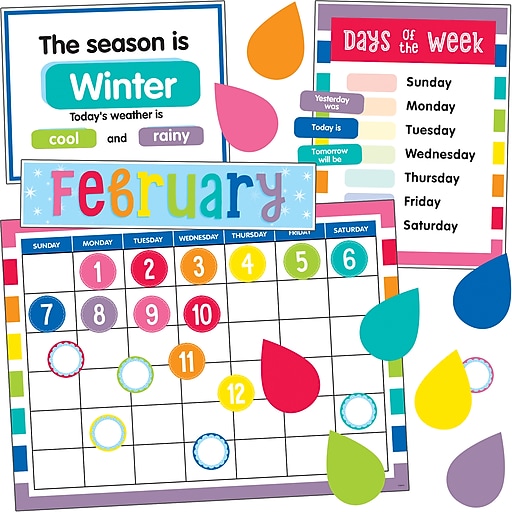 Schoolgirl Style Hello Sunshine Calendar Bulletin Board Set (110414