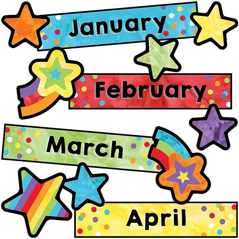 Carson-Dellosa Celebrate Learning Months of the Year Mini Bulletin Board Set (110452) image 1