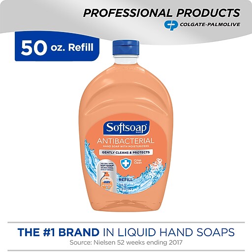 Softsoap Antibacterial Hand Soap with Moisturizers, Crisp Clean, Refill