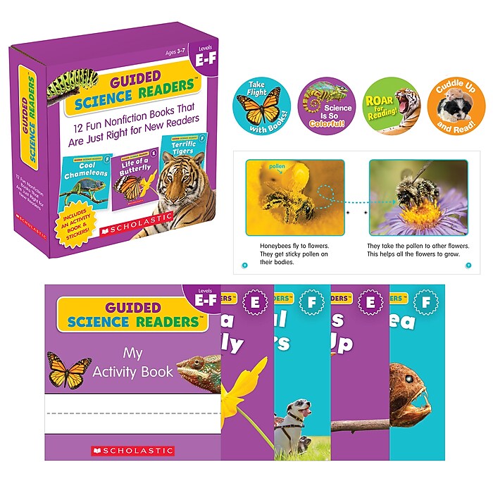 Scholastic Guided Science Readers, Levels E-F, Parent Pack, Set of