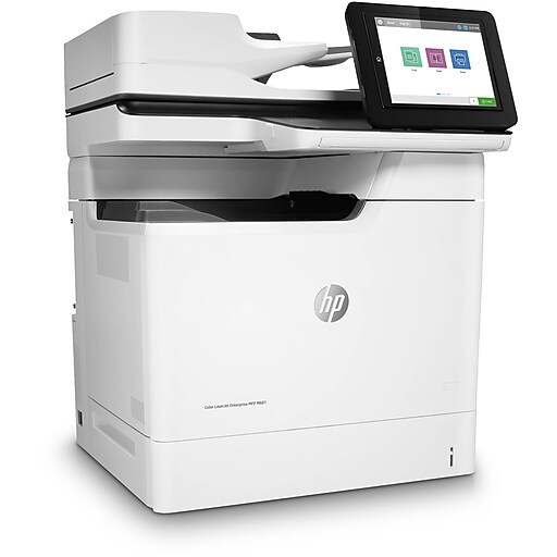 Shop Staples for HP LaserJet Enterprise MFP M681dh USB & Network Ready