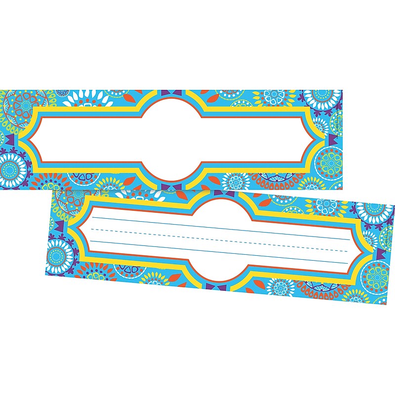 Barker Creek Moroccan School Name Plates, 12" x 3.5", 72/Set (BC3804) image 1