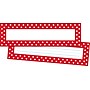 Barker Creek Self-adhesive Red & White Dots School Name Tags, 12" x 3.5", 81/Set (BC3985) ~#|#~sp47424013_sc7