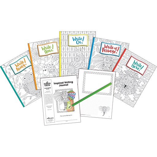 Barker Creek Inspired Writing Journal Set Journal, 8.5" x 11", College