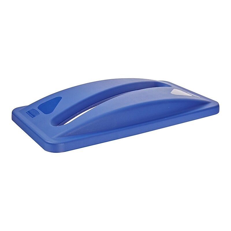 Rubbermaid Slim Jim Resin Paper Lid, Blue (FG270388BLUE) image 1