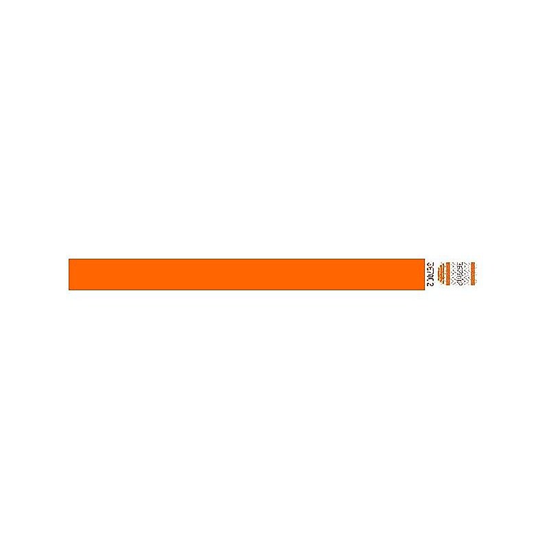 Tyvek Crowd Control Wristbands, Orange, 500/Carton (WR101OR) image 1