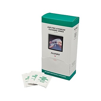 Allegro Cleaning Wipes for 5" x 8" Lenses, 15% Isopropyl Alcohol, 100/Box (334203505)