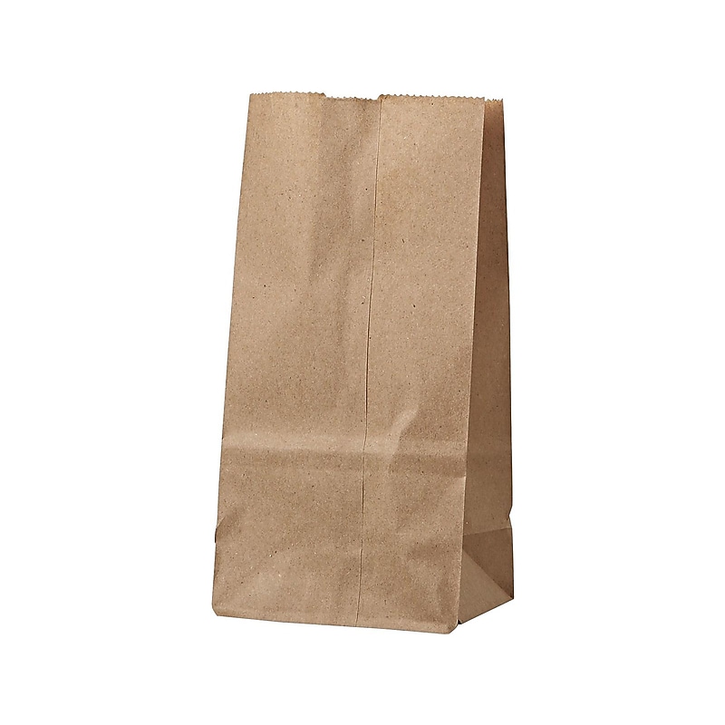 Duro 8.12"H x 4.06"W x 2.68"D Paper Food Bags, Brown, 500/Bundle (BAGGK2500) image 1