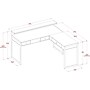 Whalen Asherton 60" W L-Shaped Computer Desk, Fawn Aged Oak (SPUS-ASHD)~#|#~sp47572588_sc7