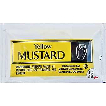 Vistar Mustard 0.16 Oz. 200/Carton (PPIVENL065)