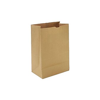 AJM 17"H x 12"W x 7"D Paper Food Bags, Brown, 400/Bundle (BAGSK1675)