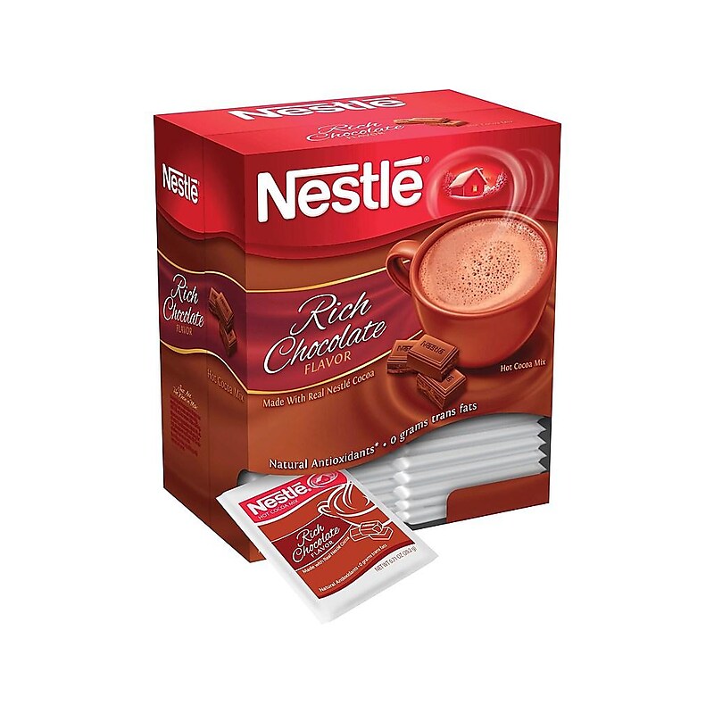 Nestle Rich Chocolate Hot Cocoa, 0.71 oz., 50/Box (NES12032) image 1