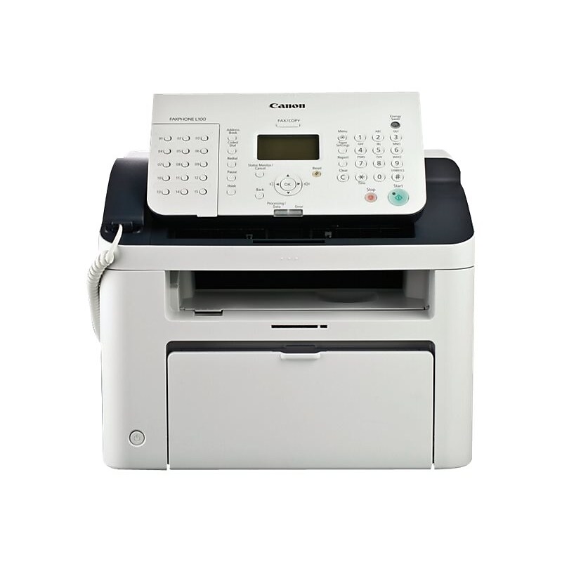 Canon FAXPHONE L100 Laser Fax Machine, White/Black (5258B001AA) image 1