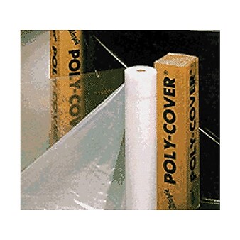 Warp Brothers Poly-Cover 1200"L x 120"W Plastic Sheets, Clear (795-4X10-C)