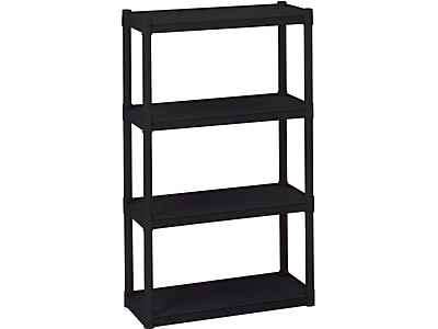 Iceberg Rough ‘N Ready 4-Shelf Polypropylene Stand Alone, 32″W, Black (20841) Simolary simolary.com