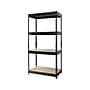 Iron Horse Rivet Series 4-Shelf Metal Unit, 30"W, Black (17125)~#|#~sp47572775_sc7