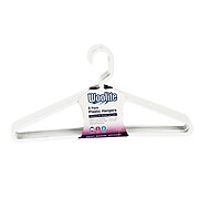 Woolite Plastic Hangers, 6 Pack (W-83001-WHIT)