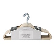 Simplify Slim Velvet Suit Hangers, 25 Pack (23240-IVORY)
