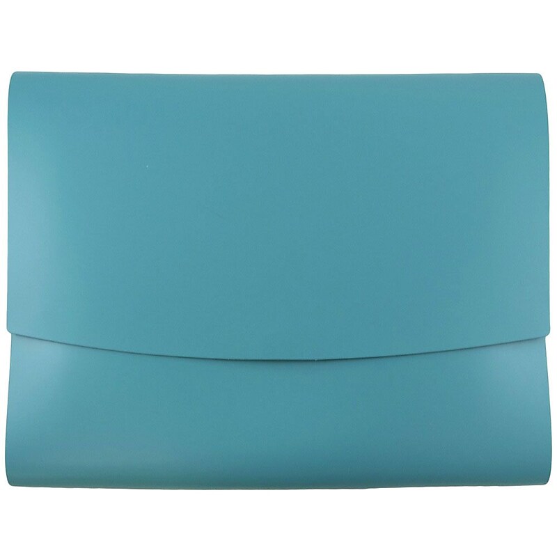 JAM Paper Leather Portfolio Case with Snap Closure, Teal, 12/Pack (233329922B) image 1