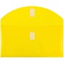 JAM Paper Standard Plastic Filing Envelope with Hook & Loop Closure, Letter, Yellow, 12/Pack (921V1YE)~#|#~sp4765961_sc7