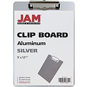 JAM Paper Aluminum Clipboard, Letter Size, Silver (331ALCsi)