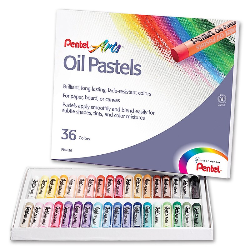 Pentel Arts™ Oil Pastels, 36 Per Box, 6 Boxes (PENPHN36BN) image 1