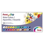 Pentel Arts® Water Colors, 24-Color Set (PENWFRS24)