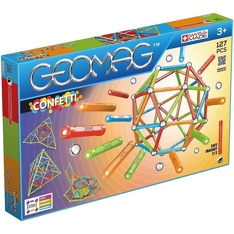 Geomag™ Confetti Set, 127 pieces (GMW354) image 1