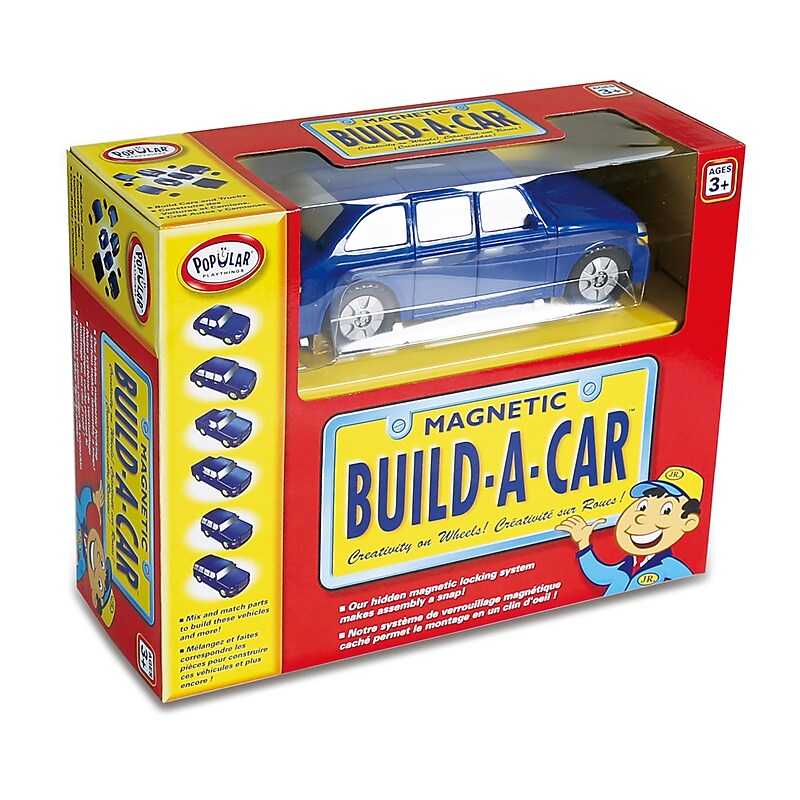 Popular Playthings Magnetic Build-A-Car, Ages 3-6 (PPY60101) image 1