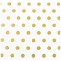 JAM Paper Wrapping Paper, 25 Sq. ft. x 30", White with Gold Foil Dots (226432220)~#|#~sp4770315_sc7