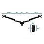 Mount-It! Modular Monitor Mounts Adjustable Dual Wall Mount with Gas Spring Arms, Up to 30" Monitor, Black (MI-45114-BLK)~#|#~sp4770602_sc7