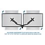 Mount-It! Modular Monitor Mounts Adjustable Dual Wall Mount with Gas Spring Arms, Up to 30" Monitor, Black (MI-45114-BLK)~#|#~sp4770603_sc7