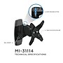 Mount-It! Modular Mount Adjustable Monitor Mount, Up to 30" Monitors, Black (MI-31114-BLK)~#|#~sp4770631_sc7