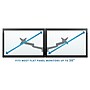 Mount-It! Modular Monitor Mounts Adjustable Dual Wall Mount, Up to 24" Monitor, Black (MI-43114BLK)~#|#~sp4770636_sc7