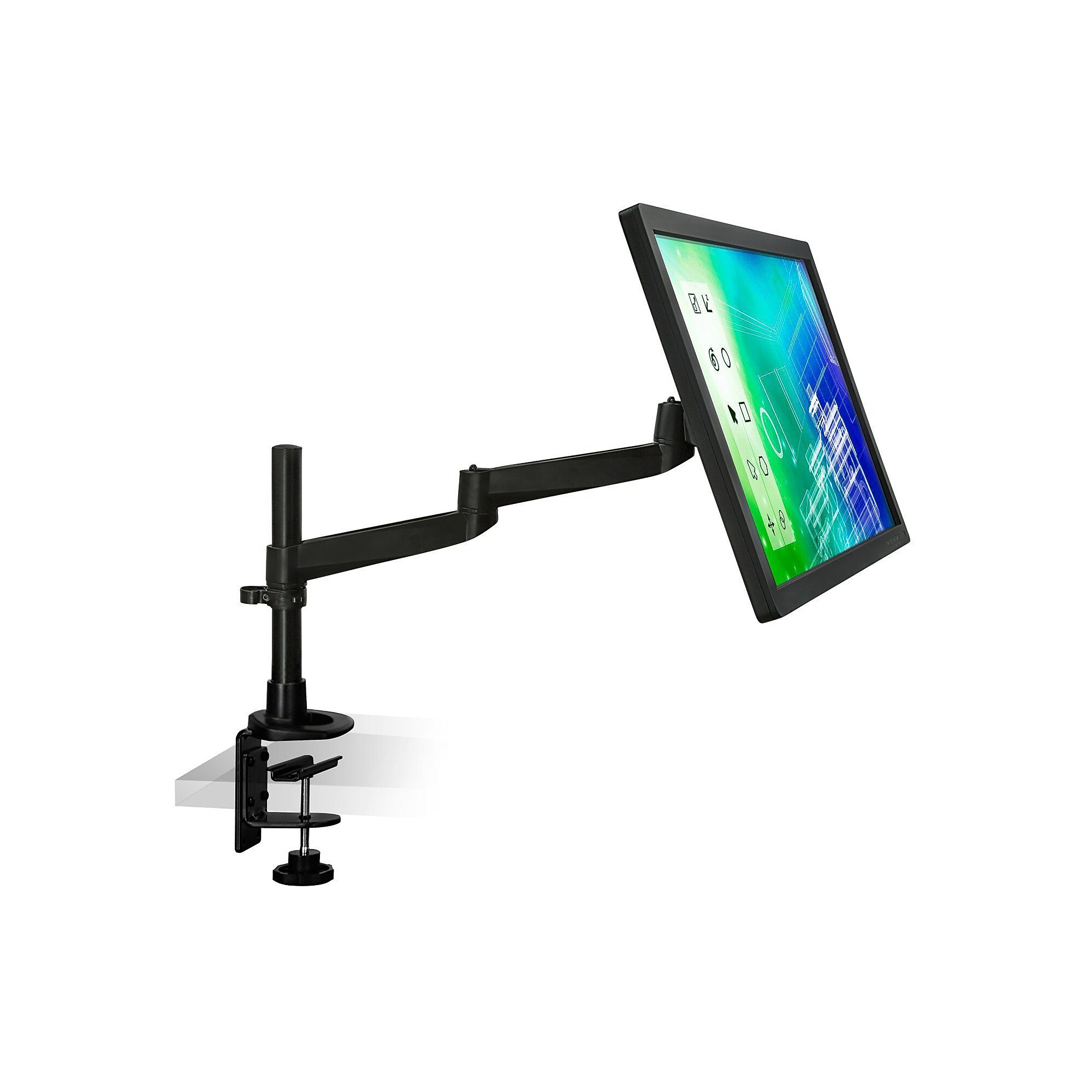 Mount-It! Modular Mount Adjustable Monitor Arm, Up to 30″ Monitors, Black (MI-33111-BLK) Sansujyuku sansujyuku.com