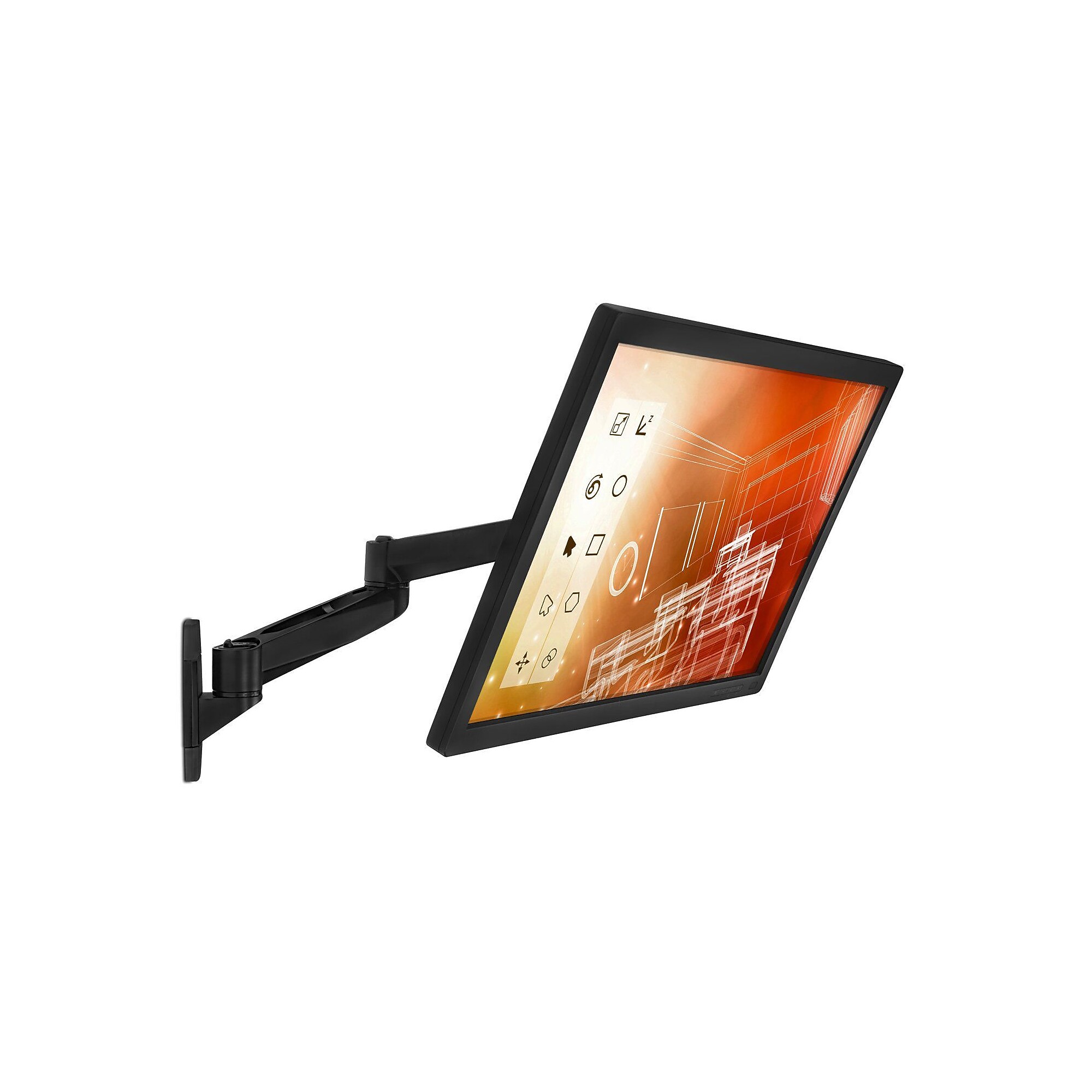 Mount-It! Modular Mount Adjustable Monitor Stand, Up to 27″ Monitor, Black (MI-33114-BLK) Sansujyuku sansujyuku.com
