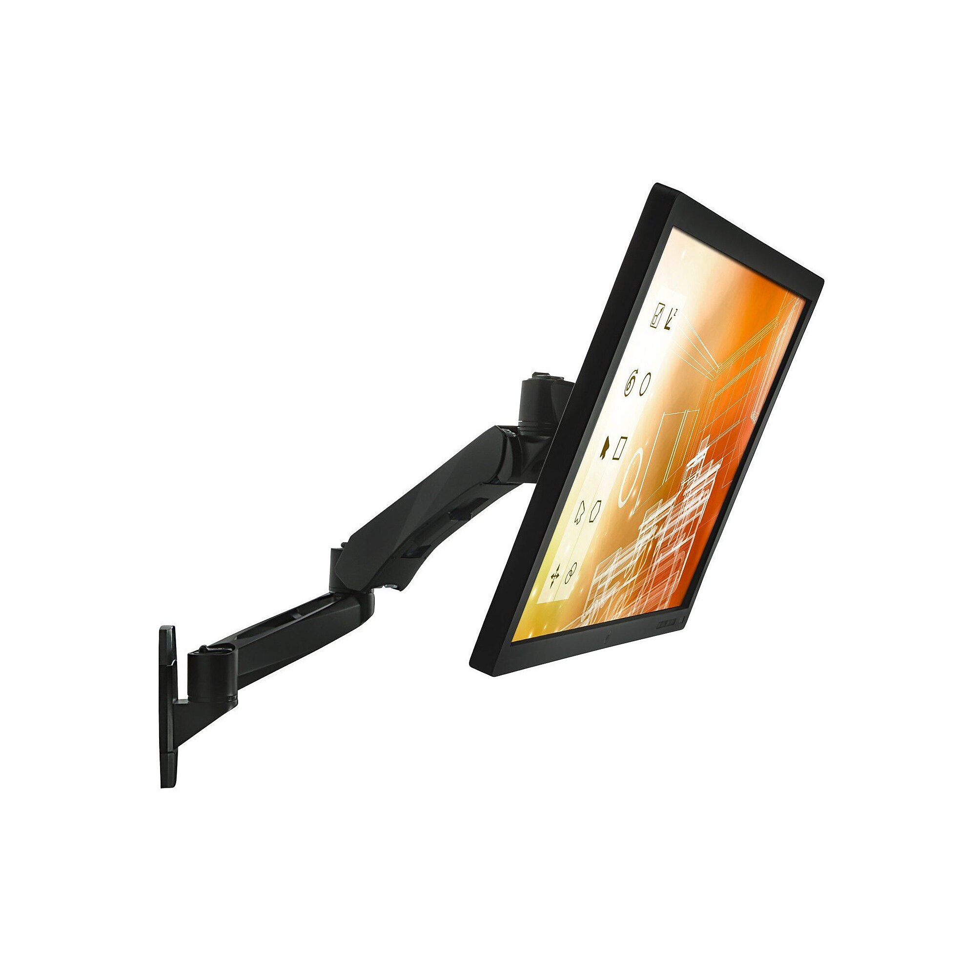 Mount-It! Modular Monitor Mounts Adjustable Wall Mount with Gas Spring Arm, Up to 32″ Monitor, Black (MI-35114BLK) Sansujyuku sansujyuku.com