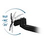 Mount-It! Modular Monitor Mounts Adjustable Wall Mount with Gas Spring Arm, Up to 27" Monitor, Black (MI-35114BLK)~#|#~sp4770657_sc7