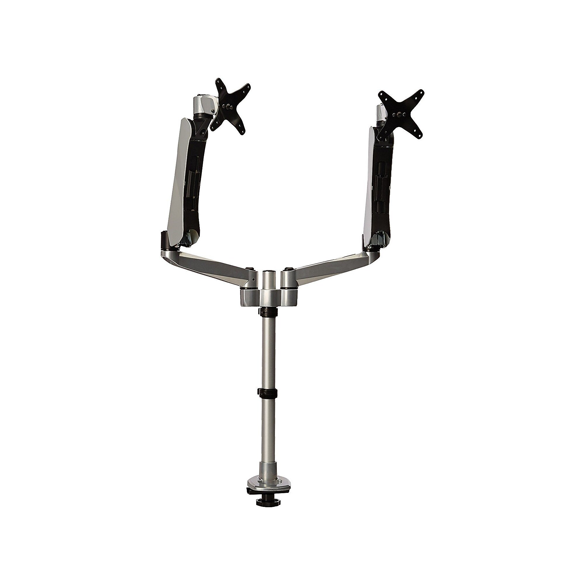 Mount-It! Modular Adjustable Monitor Mount, Up to 27″ Monitors, Gray/Silver (MI-45111B) Sansujyuku sansujyuku.com