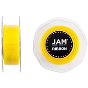 JAM Paper® Sheer Organza Ribbon, 7/8 Inch Wide x 25 Yards, Yellow, Sold Individually (807SHYE25)