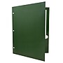 JAM Paper Laminated Glossy 3 Hole Punched 2-Pocket Folders, Green, 100/Box (385GHPgrb)~#|#~sp4771134_sc7