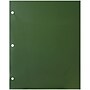 JAM Paper Laminated Glossy 3 Hole Punched 2-Pocket Folders, Green, 100/Box (385GHPgrb)~#|#~sp4771135_sc7