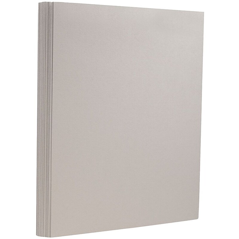 JAM Paper 8.5" x 11" Color Multipurpose Paper, 28 lbs., Light Grey, 500 Sheets/Ream (64432380B) image 1