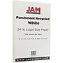 JAM Paper 8.5" x 14" Parchment Paper, 24 lbs., 100 Brightness, 100 Sheets/Pack (17132141)~#|#~sp4771584_sc7