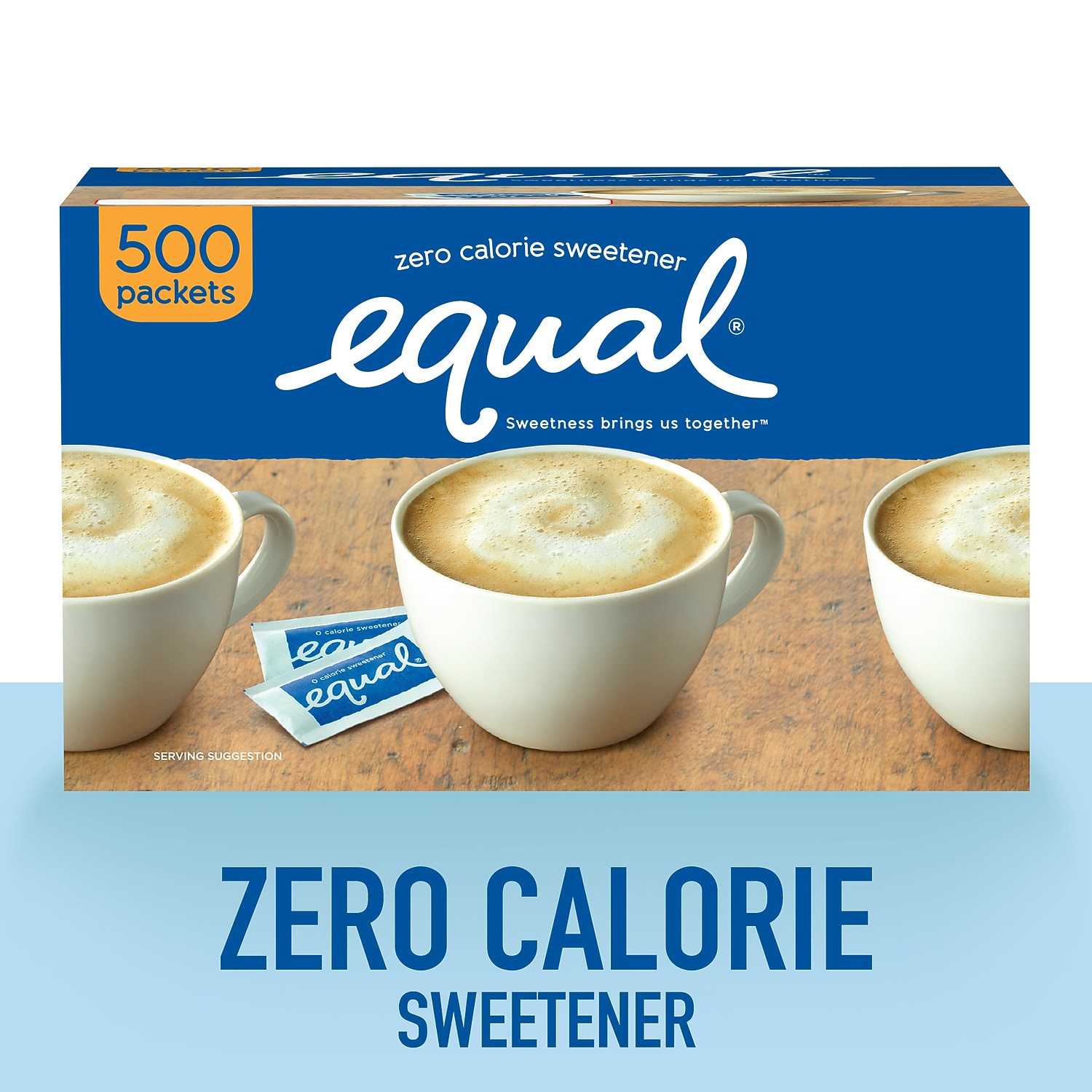 Equal Zero Calorie Sweetener 0.035 oz Packets 500/Box 20008699 - Picture 2 of 6