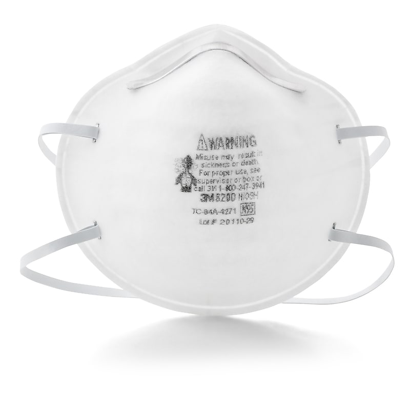 3M Disposable Particulate Respirator, N95, 20/Pack (8200) image 1