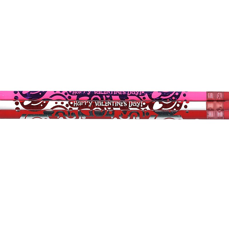 J.R. Moon Pencil Moon Happy Valentine's Day Pencils, Box of 144 (JRM7923G) image 1